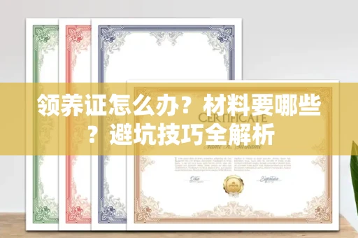 全国领养证怎么办？材料要哪些？避坑技巧全解析