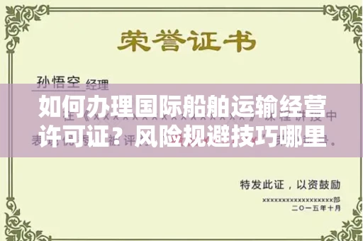 全国如何办理国际船舶运输经营许可证？风险规避技巧哪里找？