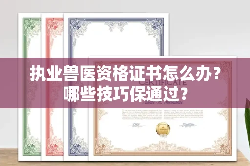 全国执业兽医资格证书怎么办？哪些技巧保通过？