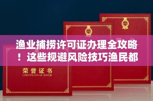 全国渔业捕捞许可证办理全攻略！这些规避风险技巧渔民都在偷偷用