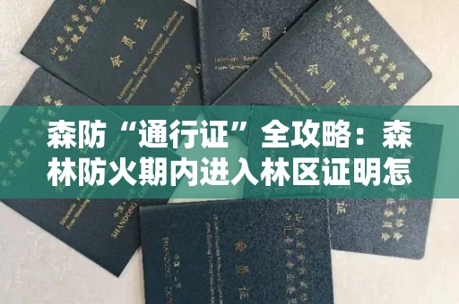 全国森防“通行证”全攻略：森林防火期内进入林区证明怎么开？材料清单来了！