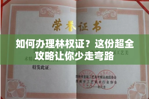 全国如何办理林权证？这份超全攻略让你少走弯路
