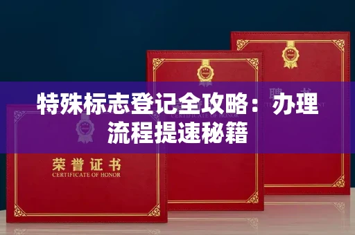 全国特殊标志登记全攻略：办理流程提速秘籍