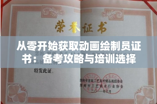 全国从零开始获取动画绘制员证书：备考攻略与培训选择