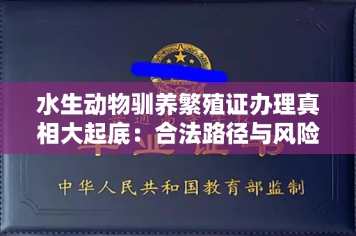 全国水生动物驯养繁殖证办理真相大起底：合法路径与风险规避实战指南