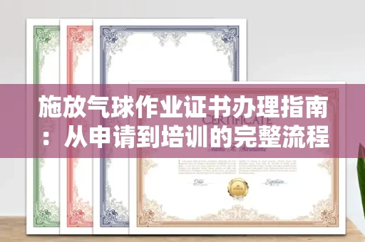 全国施放气球作业证书办理指南：从申请到培训的完整流程