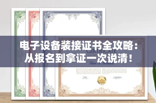 全国电子设备装接证书全攻略：从报名到拿证一次说清！