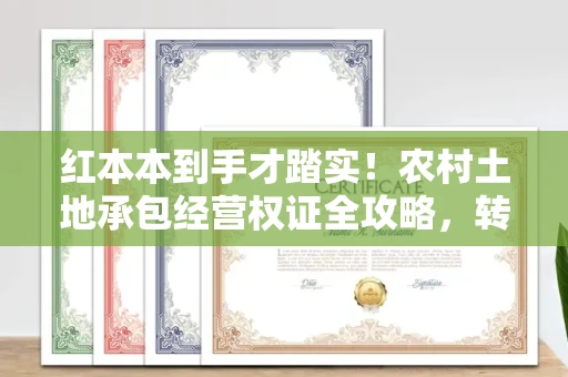 全国红本本到手才踏实！农村土地承包经营权证全攻略，转让防坑指南