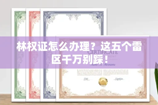 全国林权证怎么办理？这五个雷区千万别踩！