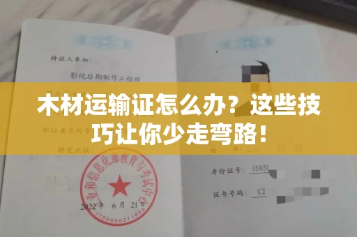 全国木材运输证怎么办？这些技巧让你少走弯路！