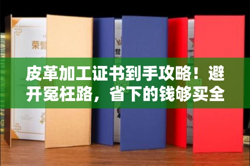 全国皮革加工证书到手攻略！避开冤枉路，省下的钱够买全套工具了