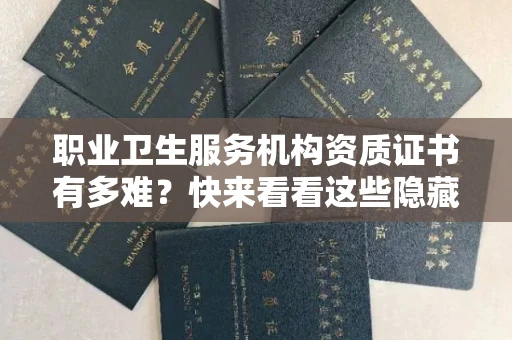 全国职业卫生服务机构资质证书有多难？快来看看这些隐藏的申请门道