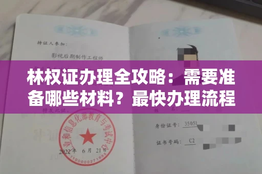 全国林权证办理全攻略：需要准备哪些材料？最快办理流程解析