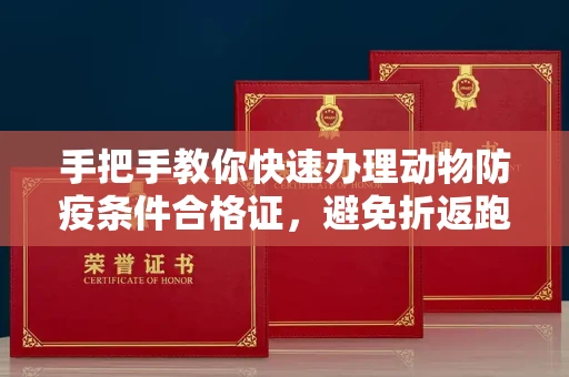 全国手把手教你快速办理动物防疫条件合格证，避免折返跑的实用技巧